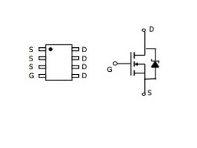 AO4710 MOSFET N-Channel, 30V, 12.7A, SO-8. 